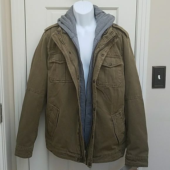 Levi's Other - Levis dark khaki hooded jacket, size L